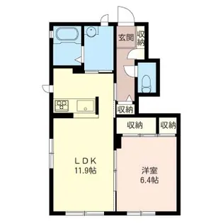 SHM ソラーレB【1階】の間取り