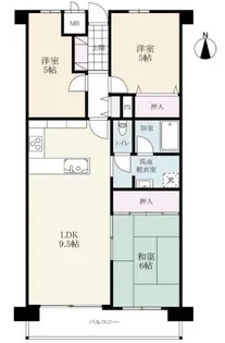 エスペランサ神野I【2階】の間取り