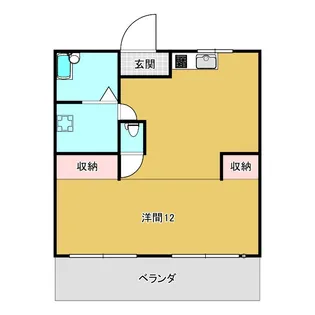 メゾン渡部(東千石)【2階】の間取り