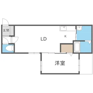 calme令 北8条【3階】の間取り
