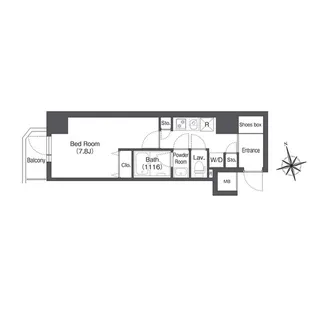 CAVANA新宿夏目坂【9階】の間取り