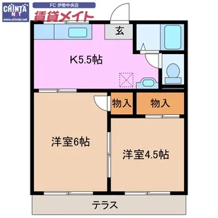 コーポなにわ【1階】の間取り