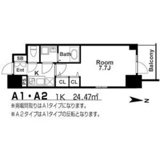 エスリード本町レジデンス【11階】の間取り