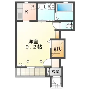 アヴァンエコール岩谷堂B【1階】の間取り