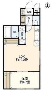 ウェルスクエアイズム高井戸【1階】の間取り