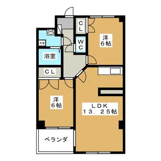 プラザ本牧元町【4階】の間取り