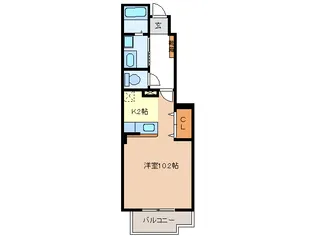 K・Y JADE【1階】の間取り