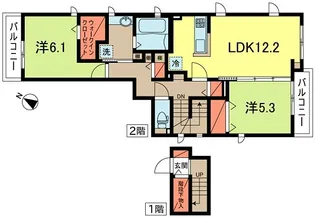 エルマーナK荻窪【2階】の間取り