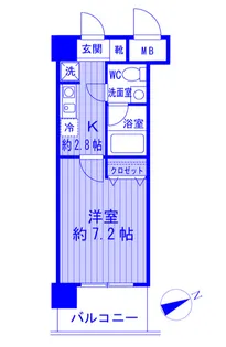 ビージェネティック【6階】の間取り