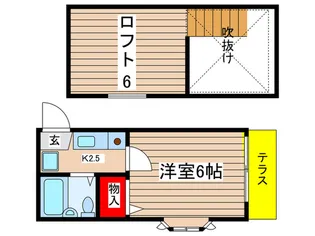 第5メゾンなかざわ【1階】の間取り