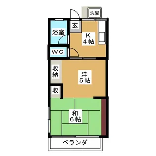 シティハイムクラハシ【2階】の間取り