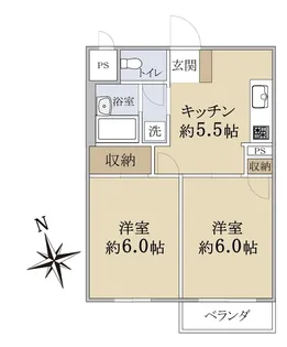リビエール鶴見【1階】の間取り