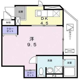 グランコーナ高崎【4階】の間取り