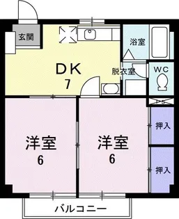 ニュ-シティS.PAL【1階】の間取り