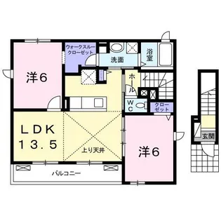 ミカエル【2階】の間取り