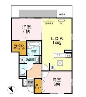 シャルマンハイム【1階】の間取り