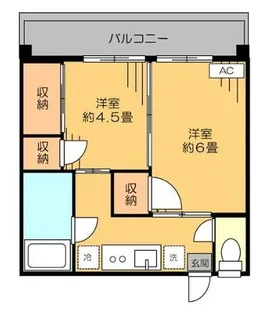メゾン神谷【4階】の間取り