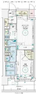 エステムコート広島国泰寺【10階】の間取り