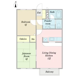 エスポワールA棟【2階】の間取り