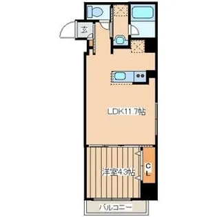フロントコート大通公園【10階】の間取り