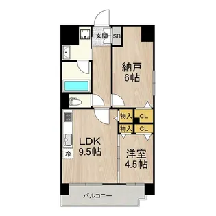 海老江サンライズ【4階】の間取り