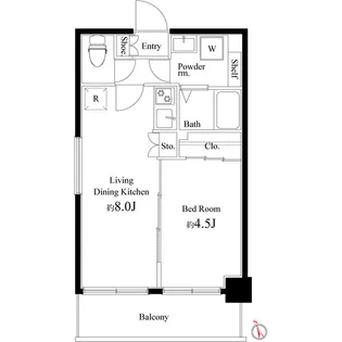 CourtBlanche【6階】の間取り