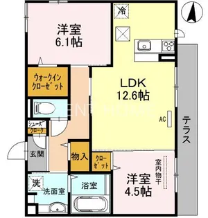 ラミーセント【1階】の間取り