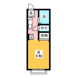 コーポサンハイツ【1階】の間取り
