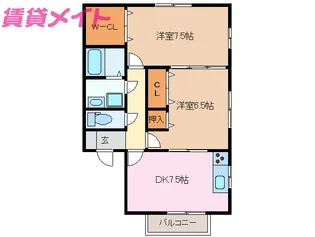 マノワール小杉【1階】の間取り