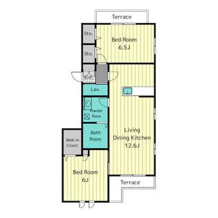 サンライズレジデンス【3階】の間取り