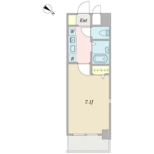 プロシード市川妙典【5階】の間取り