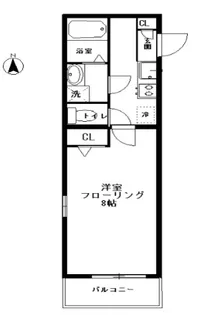 スカイコート品川御殿山EAST【2階】の間取り