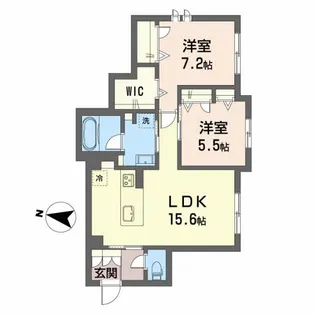 レジデンス西原べレオ【1階】の間取り
