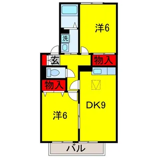 グランメールハイム【1階】の間取り