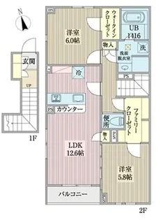 Esmeralda【2階】の間取り
