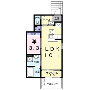 ルーチェ【1階】の間取り