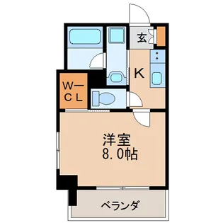リヴシティ新栄【8階】の間取り