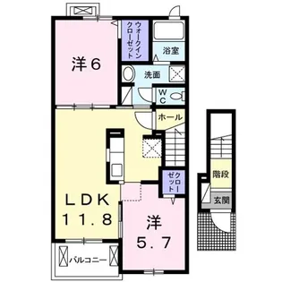 コリネッタ【2階】の間取り