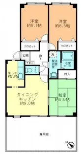 フォブール住吉 A棟【1階】の間取り