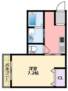 ヴェルメゾン西宮池開町【1階】の間取り
