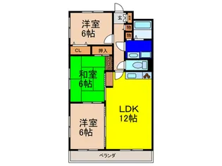第3みゆきマンション【2階】の間取り