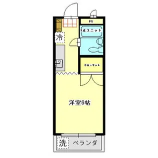 ゆぎコーポ【1階】の間取り