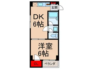 フラットアマハ【5階】の間取り