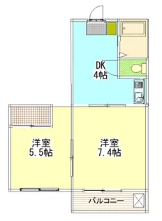 コーポラスT.T.【2階】の間取り