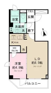 リテラス九段南【8階】の間取り