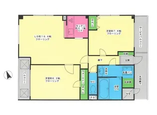 JLBグランエクリュ飛鳥山【4階】の間取り
