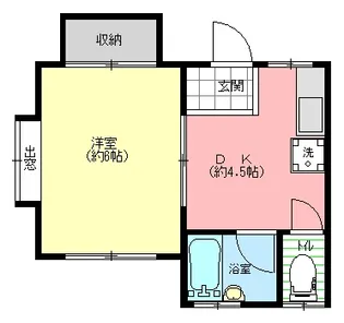 ハイツ司1【1階】の間取り
