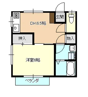 CONDO.NOGI A【1階】の間取り