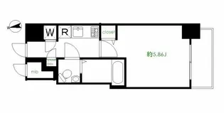 エクセリア門前仲町【8階】の間取り