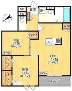ゲートフロント【2階】の間取り